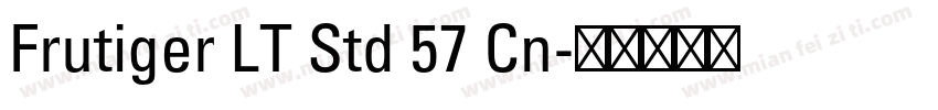 Frutiger LT Std 57 Cn字体转换